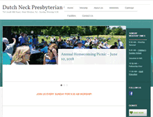 Tablet Screenshot of dutchneckpresbyterian.com